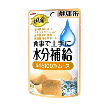 Aixia Wet Pouch Kenko Water Supplement Tuna Mousse 40g